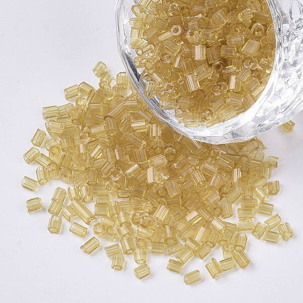 8/0 Two Cut Glass Seed Beads