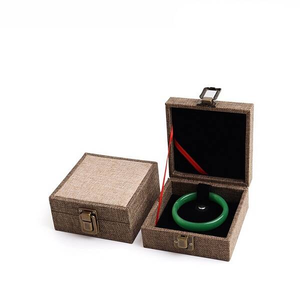 Linen Jewelry Storage Box