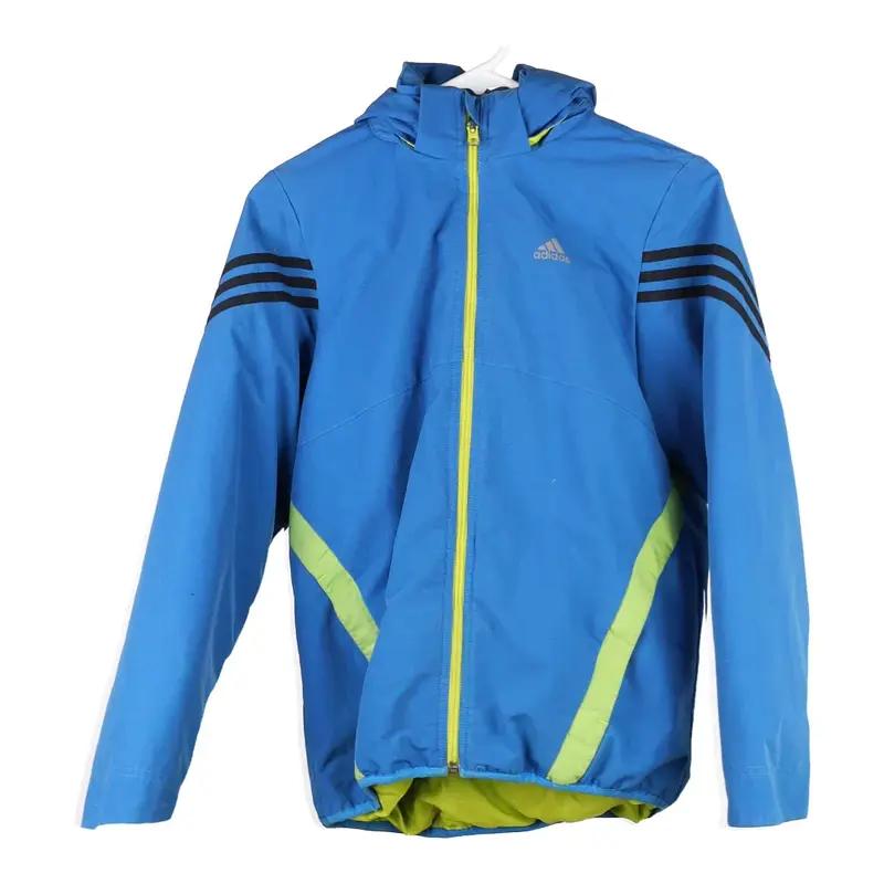 Age 11-12 Adidas Jacket - Medium Blue Polyester