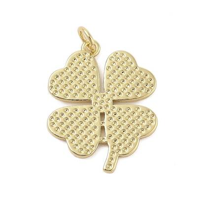 Four-Leaf Clover Rack Plating Brass Pendants