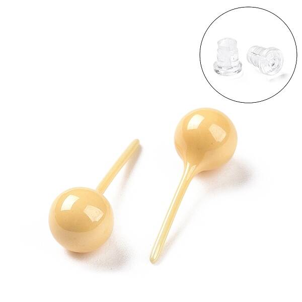 Hypoallergenic Bioceramics Zirconia Ceramic Stud Earrings