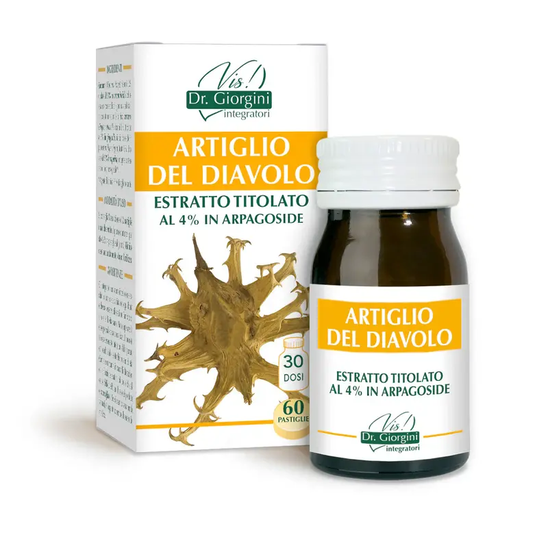 Dr Giorgini devil's claw titrated extract 60 tablets of 500 mg - 30 gr