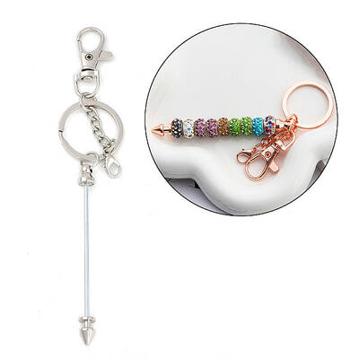 Metal Beadable Keychains