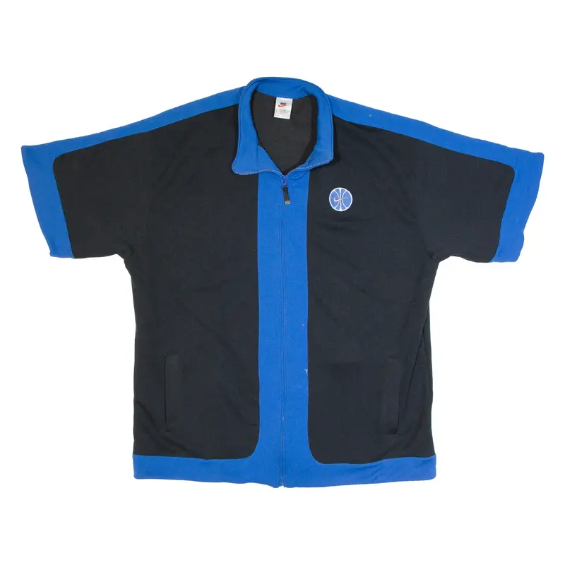 NIKE Basketball Mens Track Jacket Black 90s XL