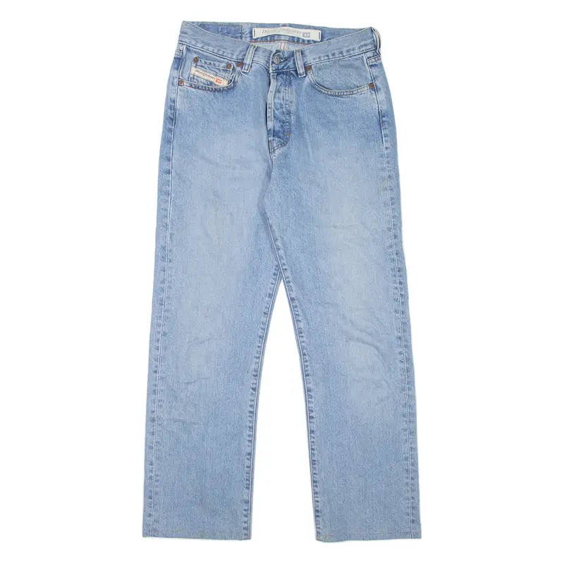 DIESEL Mens Jeans Blue Regular Straight Stone Wash W29 L28
