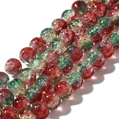 Crackle Glass Beads Strands