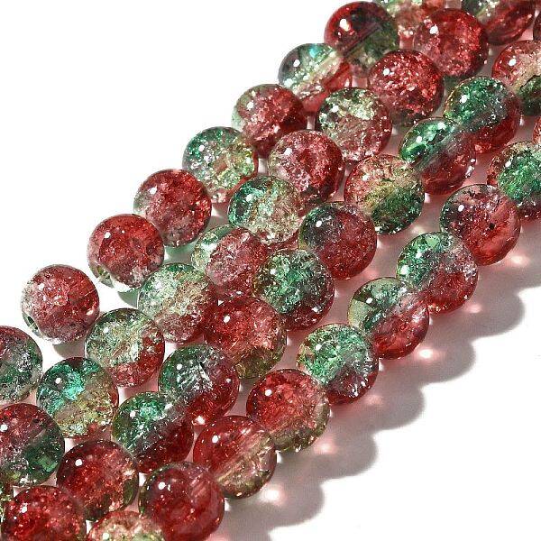 Crackle Glass Beads Strands