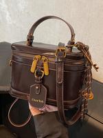 Women's Elegant Minimalist Handbag, Fashionable Retro Simple Style Crossbody Bag with Charm, Casual  Versatile High-quality D...