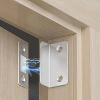 L-shaped Invisible Magnetic Catch, No-drill Strong Adhesive Magnetic Catch, Furniture Hardware for Sliding Doors, Drawers & W...