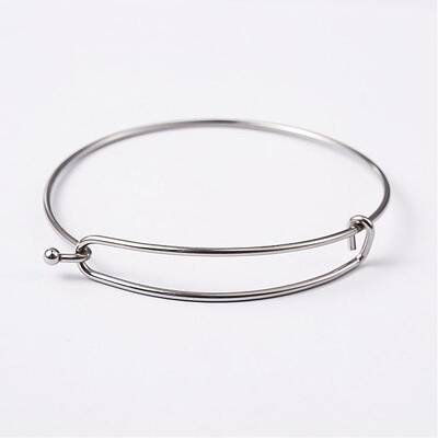 Tarnish Resistant Adjustable 304 Stainless Steel Expandable Bangle Making