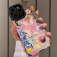 Fashion Leopard-pattern Phone Case, Anti-drop Phone Protector Cover, Shockproof Phone Cases Compatible with iPhone 16 15 14 1...