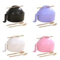 Ramen Bowl Set, Microwave Ramen Cooker Instant Noodles Bowl With Chopsticks, Rapid Ramen Noodles for College Dorm Room Essent...