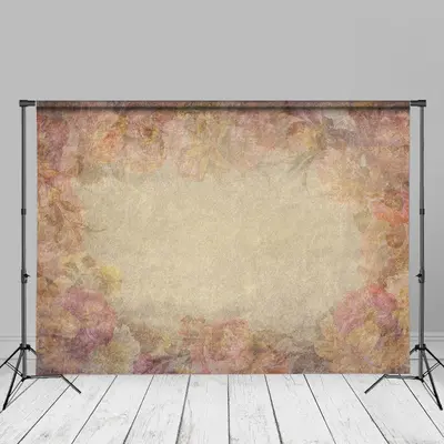 Vintage Floral Fine Art Maternity Portrait Backdrop - Aperturee