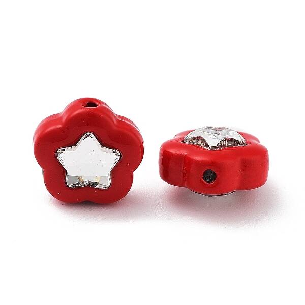 Spray Painted Alloy Bead