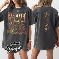 Basgiath War College 2 Sided Shirt, Dragon Rider TShirt, Fourth Wing Riders Quadrant, Trendy Book Merch,Bookish Gifts
