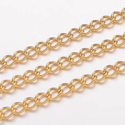 Ion Plating(IP) 304 Stainless Steel Twisted Chains