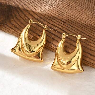 304 Stainless Steel Hoop Earrings