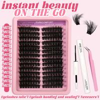 Beginner Friendly Lashes map for clusters   Wispy Cluster Eyelash Extensions     Eyelash Extension Kit  False Lashes (Cluster...
