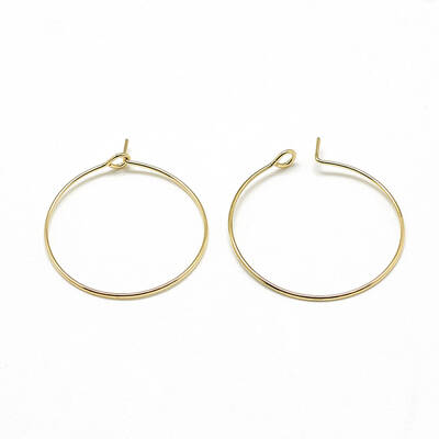 Brass Hoop Earrings