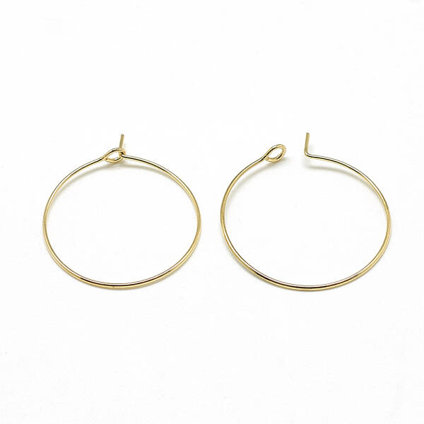 Brass Hoop Earrings
