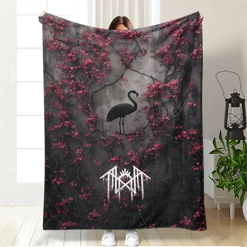 Soft Warm Sleep Token Flannel Blanket, Casual Nap Cozy Throw Blanket, Air-conditioned Room Blanket, Warm Blanket for Bed, Cou...