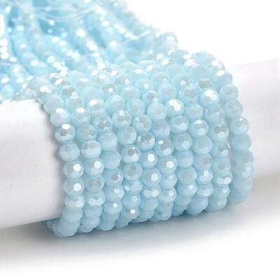 Electroplate Opaque Glass Beads Strands
