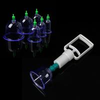 6 in 1 Household Cupping Therapy Set Vacuum Suction Cup Pump ABS Thick, Professional Vacuum Cupping Set for Cellulite Reducti...