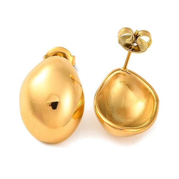 Ion Plating(IP) 304 Stainless Steel Stud Earrings