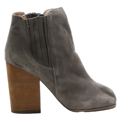 HAVANA Chelsea Boots Grey Leather Womens UK 6