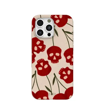 Seashell Scary Cherry iPhone 16 Pro Max Case