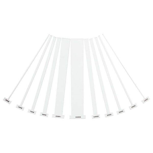 11Pcs 11 Style Acrylic Bookbinding Rulers