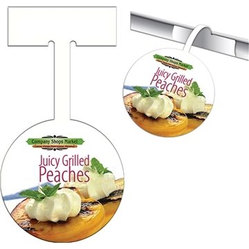 250 Promotional Round Shelf Talker - 4 Inch & Matte Finish