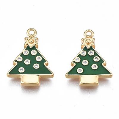 Brass Enamel Pendants