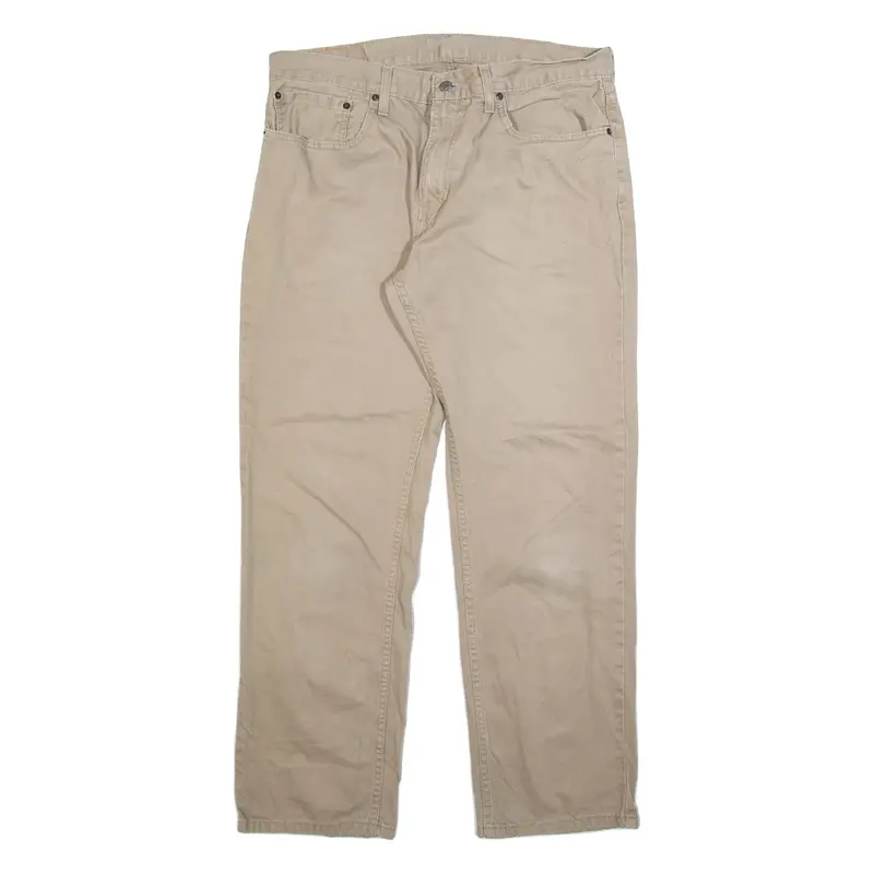 LEVI'S 559 Mens Trousers Beige Regular Straight W36 L32