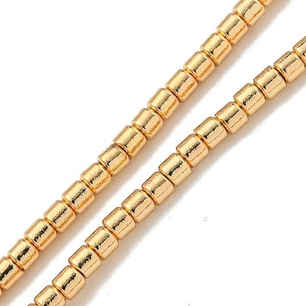 Electroplated Synthetic Non-Magnetic Hematite Beads Strands