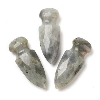Natural Labradorite Craved Sword Model Ornament
