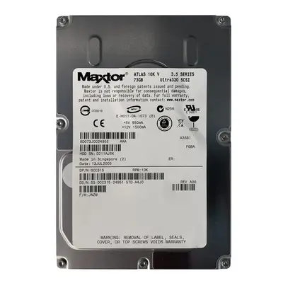 CC315 Dell 73GB Ultra-320 SCSI 10000 3.5-inch 8MB Hard Drive
