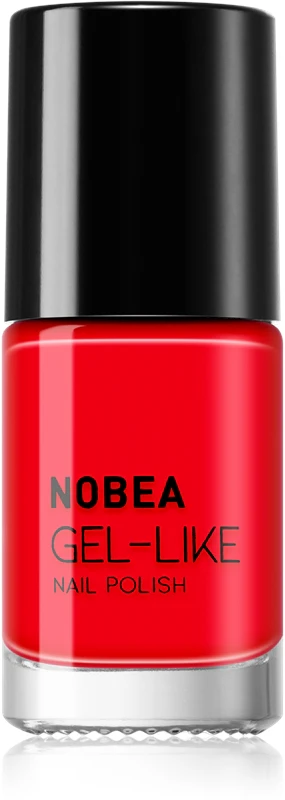 NOBEA Day-to-Day Gel-like nail polish gel effect color Ladybug red #N08 6ml