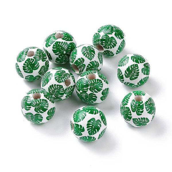 Summer Hawaii Theme Schima Wood European Beads