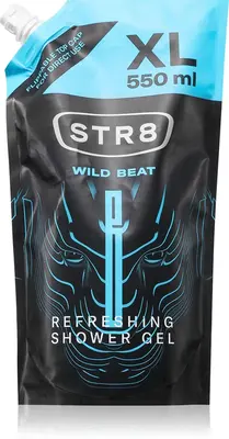 STR8 Wild Beat shower gel refill for men 550 ml