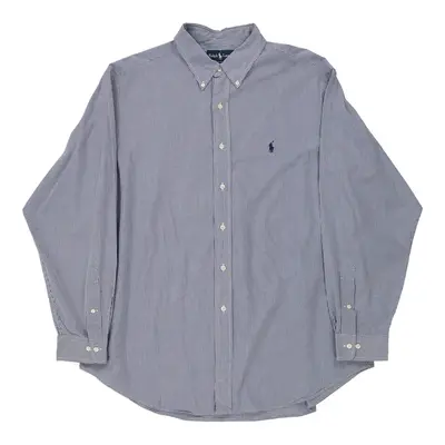 Ralph Lauren Checked Shirt - XL Blue Cotton