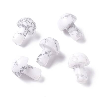 Natural Howlite Mushroom Gua Sha Stone