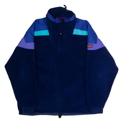 EIDER Mens Pullover Jacket Purple 90s Colourblock XL