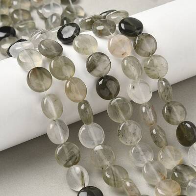 Natural Green Rutilated Quartz Beads Strands