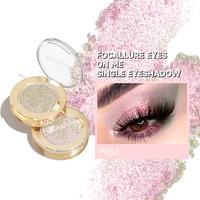 FOCALLURE Eyes On Me Pressed Powder Eyeshadow, Shimmery Eye Makeup & Highlight, Long-Lasting, High Pigmented Single Shade Eye...