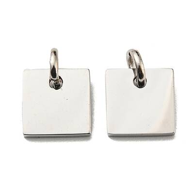 Non-Tarnish 304 Stainless Steel Stamping Blank Tag Charms