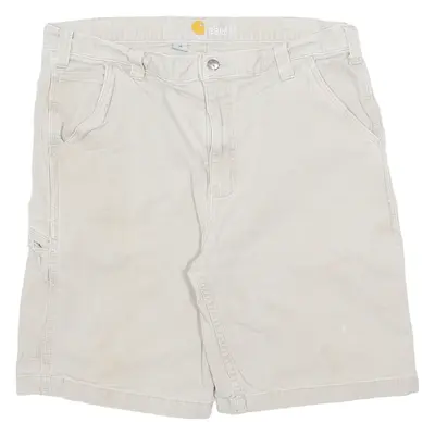 CARHARTT Mens Jorts Shorts Beige Relaxed L W36