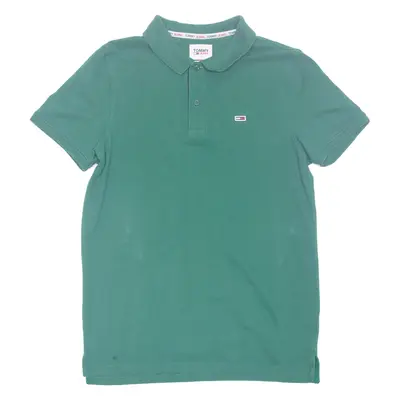 TOMMY HILFIGER Tommy Jeans Mens Polo Shirt Green M