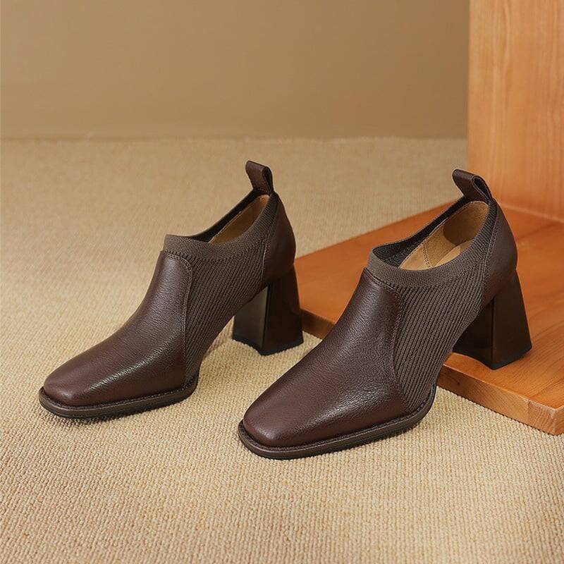CHIKO Shiloh Square Toe Block Heels Ankle Boots