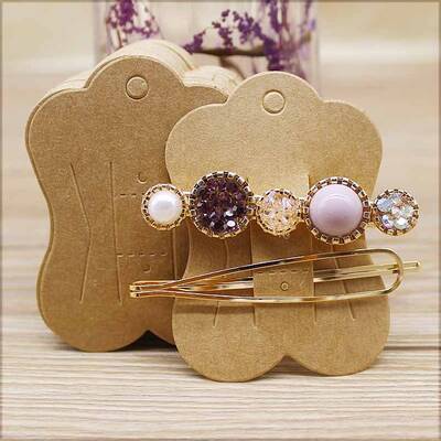 Paper Hair Clip Display Cards